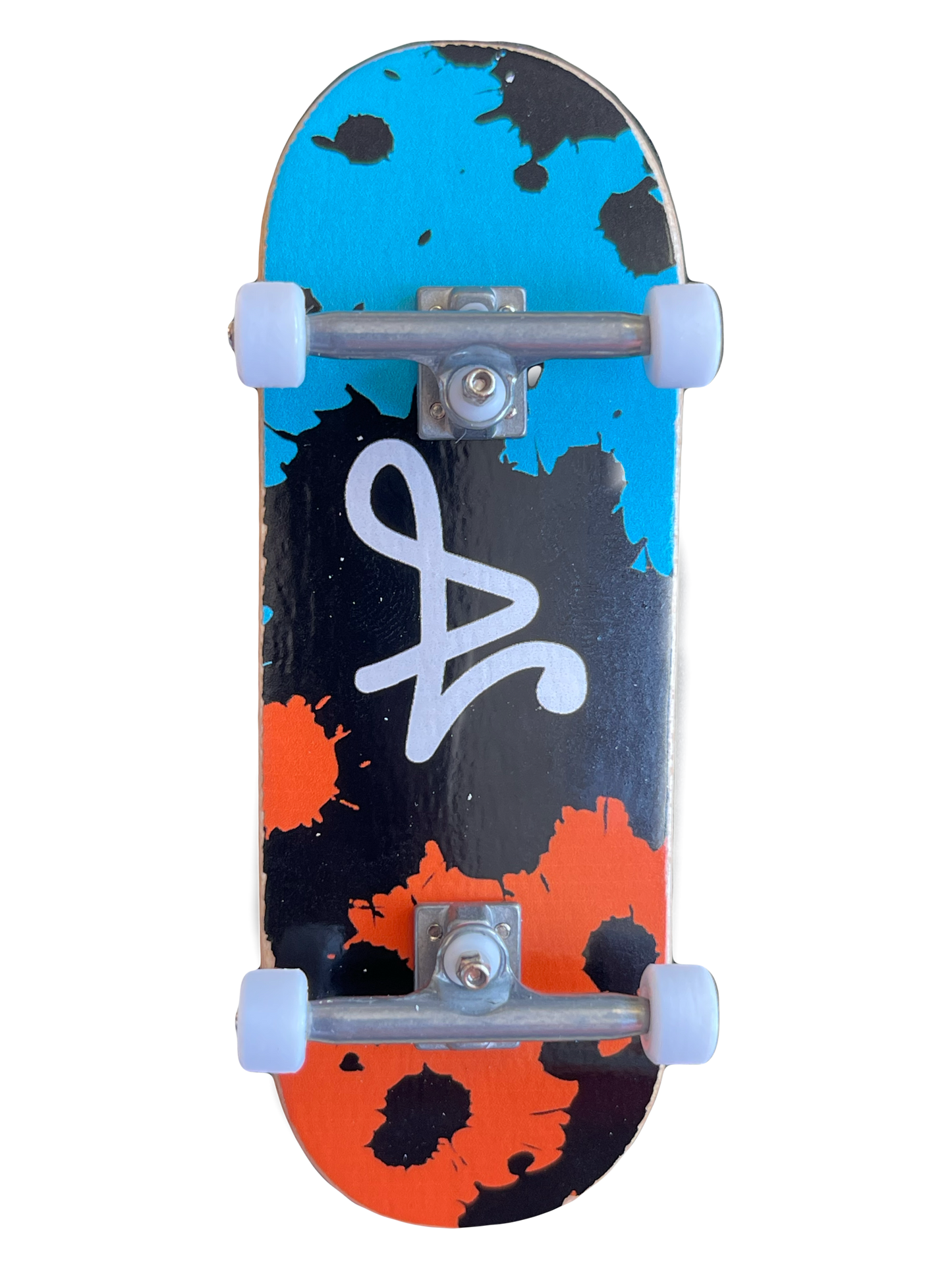 Smooth 7ply Complete - 35mm Teal/Orange Splatter