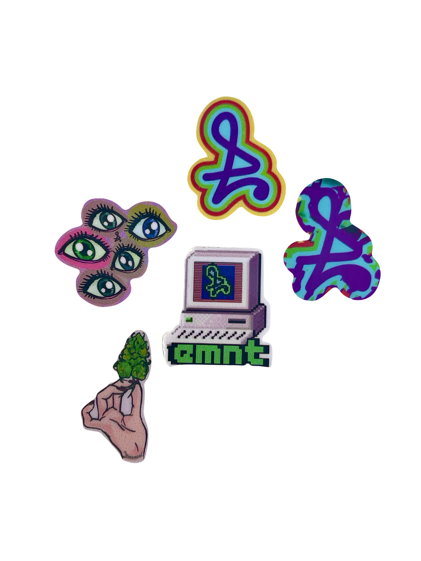 1" Mini Variety Sticker Pack (5 pc)