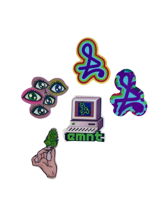 1" Mini Variety Sticker Pack (5 pc)